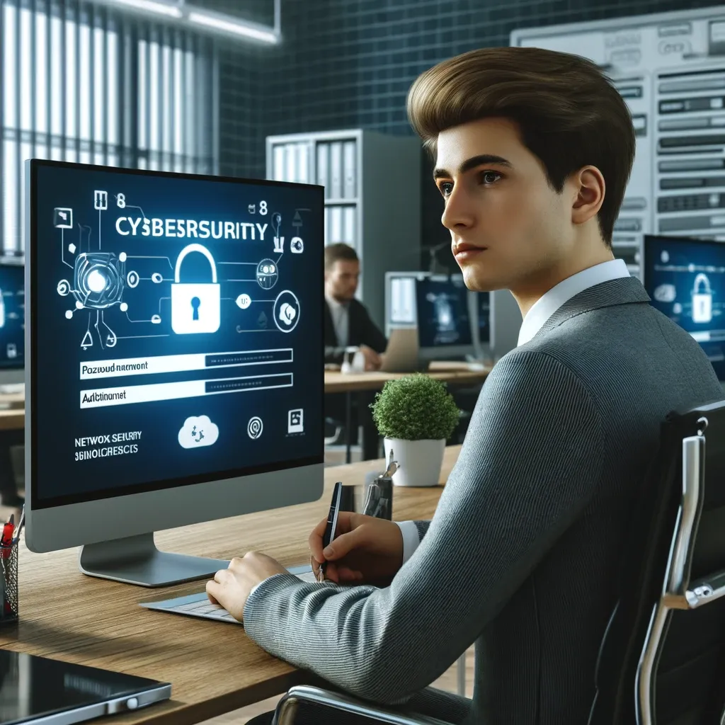 https://www.secdoc.tech/content/images/2024/05/DALL-E-2024-05-02-17.40.30---A-modern-office-scene-depicting-a-young-professional--a-Caucasian-male-in-his-early-twenties-with-short-brown-hair--sitting-at-a-desk-in-a-cybersecuri.webp